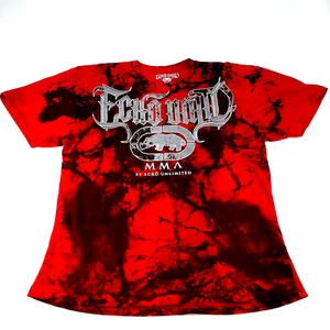 Camiseta De Colección Y2K Ecko Unlimited MMA Estampado Completo Roja XX-Grande - Imagen 1 de 6