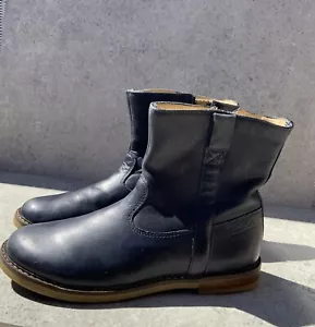 POM D’API BOYS NAVY LEATHER CHELSEA BOOTS SIZE UK 13 - Picture 1 of 8