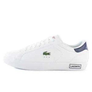 Lacoste Powercourt Trainers White Leather Mens UK 8 9 10 11