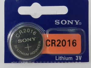 SONY  CR2016  LITHIUM 3V  BATTERY 1Pc - Picture 1 of 2