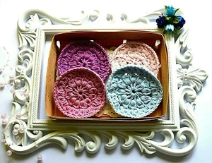 Eco-Friendly Reusable Cotton Face Pads - Soft Makeup Remover Rounds - 4 Pack - Picture 1 of 3