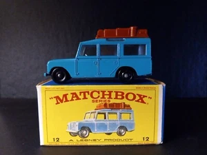 Matchbox #12C Safari Land Rover Blue 1965 VN/Mint In Crisp Original E4 Box - Picture 1 of 14
