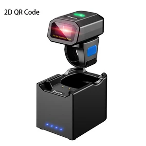 Eyoyo Wearable 2D QR Bluetooth Ring Barcode Scanner with Wireless Charging Dock - Picture 1 of 27