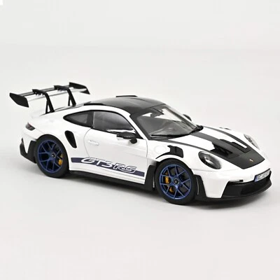 Porsche 911 (992) GT3 RS 1/18 2022 Pack Weissach Blanco/Azul Índigo-Norev 187353 - Imagen 1 de 4