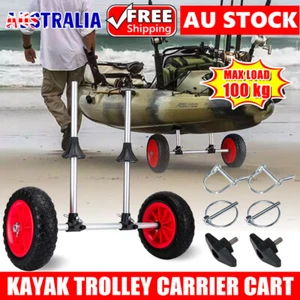 Kayak Trolley Canoe scalable Aluminium Wheel Cart Boat Carrier Ski&Foldable - Picture 1 of 12