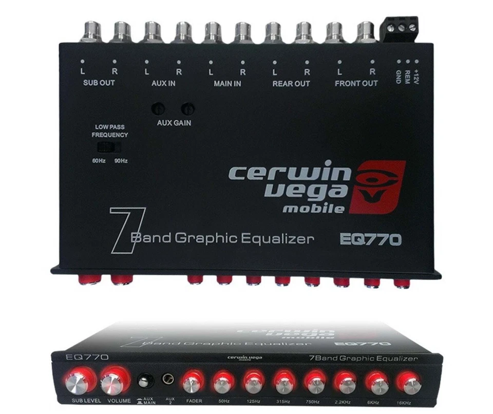 Cerwin-Vega EQ-770 br/ 7-Band Graphic EQ with Parametric E Auxiliary Input - Image 1 of 1