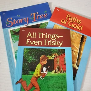 Abeka Reading Books Grade 2 Story Tree All Things Even Paths Gold Readers Lot - Picture 1 of 18