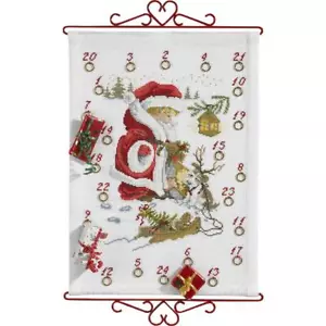 Eva Rosenstand Wandbehang Kreuzstich Set "Adventskalender, Junge mit Hund", Zähl - Bild 1 von 1