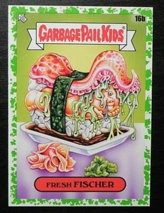 2021 Topps Garbage Pail Kids Food Fight Booger Green 16b Fresh Fischer - Imagen 1 de 2