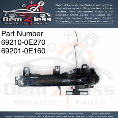 MANIJA PUERTA EXTERIOR DELANTERA DERECHA TOYOTA GRAND HIGHLANDER 69210-0E270 69201-0E160 Foto 1 de 3