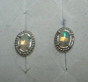 Feueropal Ohrstecker 2 Edelsteine 0,60tcw UVP 543€ - Bild 1 von 6