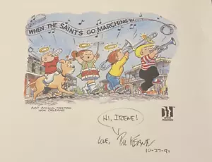 Bil Keane (1922-2011) Cartoonist, Artist, The Family Circus Comic, Signed 1991 - Picture 1 of 2