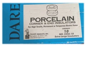 Dare 2356-10 Isolatore Angolo e Fine in Porcellana Resistente, Bianco CONFEZIONE DA 10/scatola - Foto 1 di 5