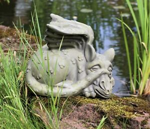 Dragon Gargoyle Garden Decorative Ornament Stone Effect Sculpture Statue Ceramic