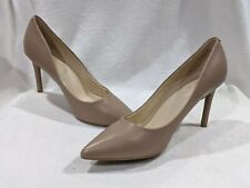 Nine West Women's Etta Natural Leather High Heels - Size 7