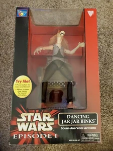 Star Wars Phantom Menace Dancing Jar Jar Binks Thinkway Sound n Voice- SEALED! - Picture 1 of 7