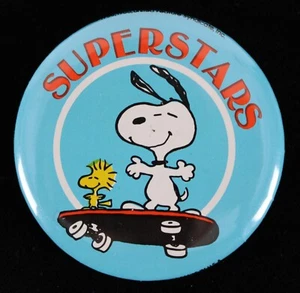 1965 Snoopy Superstars 2 1/4" Pinback Button - Picture 1 of 1
