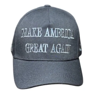 Dark MAGA "Make America Great Again" 45-47 Never Surrender Hat Black/Gray New! - Picture 1 of 4