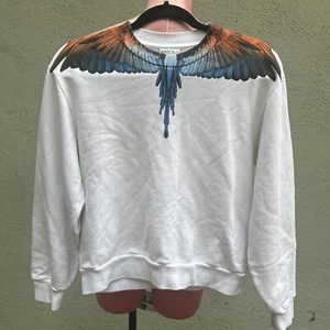 Marcelo Burlon County of Milan Travel Wings Sweatshirt Boys White Long Sleeve 12 - Picture 1 of 14