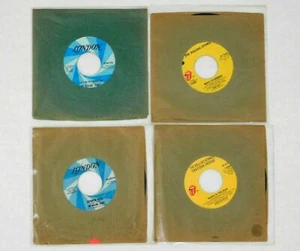 Lot of 4 Rolling Stones 45 Vinyl Records with Plain Sleeves - Picture 1 of 11
