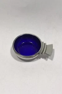 Georg Jensen Sterling Silver Pyramid Salt Jar No. 15 (Blue) - Picture 1 of 6