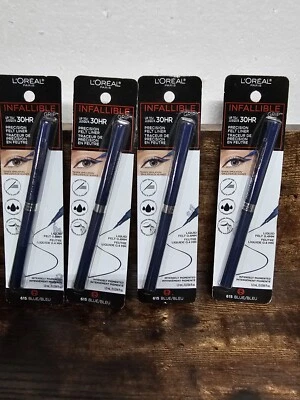 4 L'oreal Paris Makeup Infallible Grip Resistant Waterproof Eyeliner # 615 Blue  - Image 1 of 4