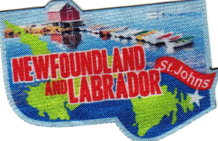 ST JOHNS NEWFOUNDLAND AND LABRADOR Iron On Printed Patch Capital Canadian - Image 1 of 1