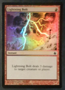 mtg Lightning Bolt FOIL Fire and Lightning English Foudre Premium - 3 verfügbar - Bild 1 von 1