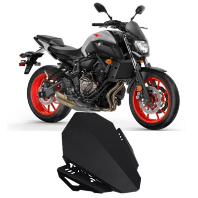 Für Yamaha MT-07 MT07 2018 2019 2020 CNC Motorrad Windschutzscheibe Windschilder - Image 1 of 4