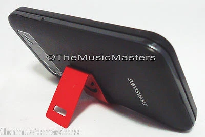 Micro Mini Cell Phone Smartphone Display Stand Holder Cradle "Mean Smile" Red - Image 1 of 4