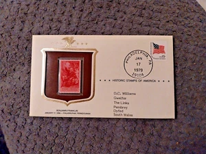 USA FIRST DAY COVER 1979 HISTORIC STAMPS OF AMERICA BENJAMIN FRANKLIN - Picture 1 of 2