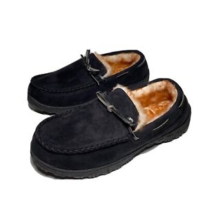 V SIZE 12 MENS MOCCASIN MICROSUEDE INDOOR OUTDOOR SOFT WARM SLIPPERS