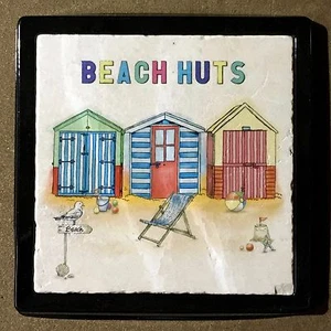 Cabañas de playa - azulejos artísticos de mármol - Imagen 1 de 2