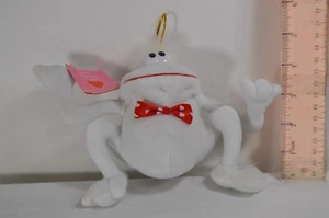 Fun World White Frog with Red Bow Tie Plush Stuffed WIth Gift Tag T5 - Picture 1 of 11