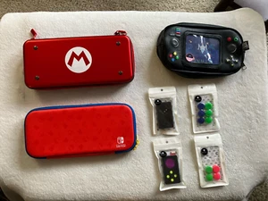 Nintendo Switch Accessory Mario Cart Bundle w/ 2 Cases, Stickers, & Pencil Case - Picture 1 of 4
