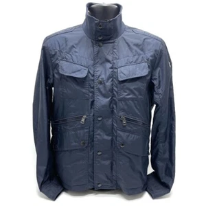 MONCLER 4114505 Logo patch LEVENS Levans Zip up blouson Nylon jacket Nylon Navy - Picture 1 of 13