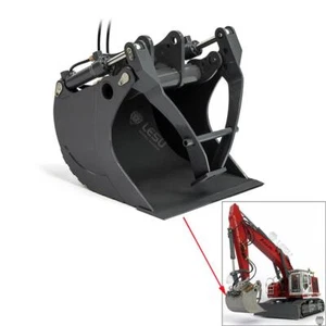 1/14 Metal Painted Grab Bucket Parts for LESU ET35 RC Hydraulic Excavator Digger - Picture 1 of 12