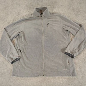 Rohan Jacket Mens XL Grey Waffle Jersey Sweater Jumper Cotton Full Zip - Picture 1 of 11