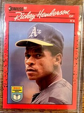 1990 Donruss Learning Series #7 Rickey Henderson Oakland Athletics