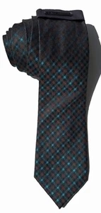 Vince Camuto NUEVO Verde Delgado a Cuadros Cuello Para Hombre Corbata Seda $79 A3743 - Imagen 1 de 1