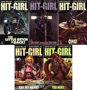 HIT-GIRL (5) issue Comic Set #1 2 3 4 5 Mark Millar Romita Jr Comic Kick Ass 1st - Picture 1 of 1