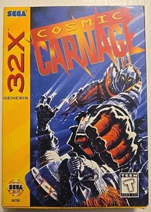 RARE! Cosmic Carnage (Sega Genesis 32X, 1994) Tested - Authentic & Complete - Picture 1 of 3