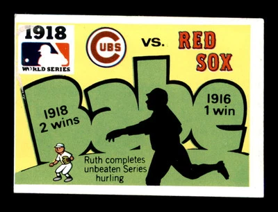 1971 Fleer World Series #16 1918 Red Sox/Cubs  G/VG X3161887 - Image 1 of 3