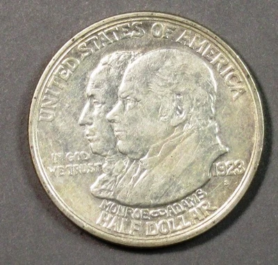 1923 Monroe Commemorative Half Dollar Pleasing XF. - Image 1 of 2
