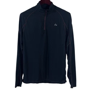 Paradox Merino Blend 1/4 Zip Mens M Black Base Layer Breathable Wicking - Picture 1 of 7