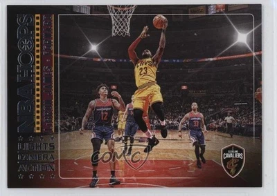 2017-18 Panini NBA Hoops Lights Camera Action LeBron James #4 - Image 1 of 2