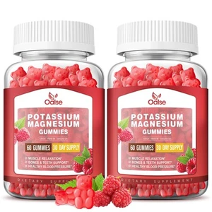 Potassium Magnesium Gummies for Adults Kids, High Absorption Potassium Citrat... - Picture 1 of 6