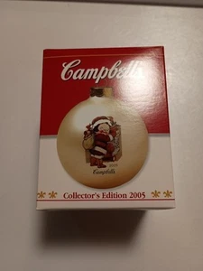 2005 Collector's Edition Campbell's Kids Glass Ball Christmas Ornament EUC - Picture 1 of 7