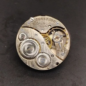 Vintage Elgin Manual Wind 7 Jewel Watch Movement For Parts/Repair - Bild 1 von 3