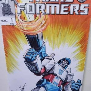 Transformers #1 (Skybound/Image 2023) – Original Hand-Drawn Sketch Cover by Bob  - Picture 1 of 8